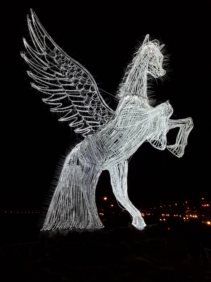 اسبی از جنس نور (عکس)