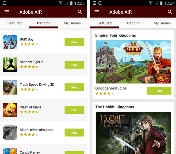 Adobe Air؛ پیش نیاز برخی بازی‌ها و برنامه‌های اندروید
