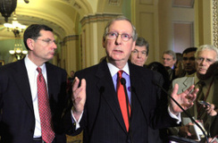 رهبر اکثریت سنا: زمان وقفه در مذاکرات است